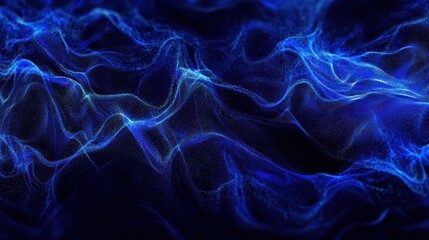 Obraz premium Abstract blue digital background. Big data visualization. Science background. Big data complex with compounds. Lines plexus.