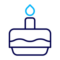 Birthday Outline Color icon