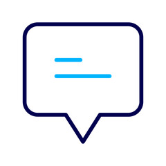 Chat Outline Color icon