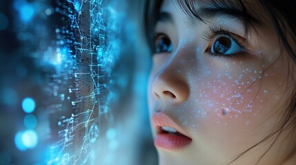 The Teenage girl trying out neural AI tools her glowing amazement at how they predict her needs