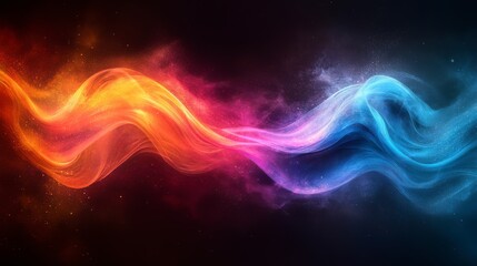 Fototapeta premium Stunning Abstract Art with Vibrant Color Blends and Dynamic Lines
