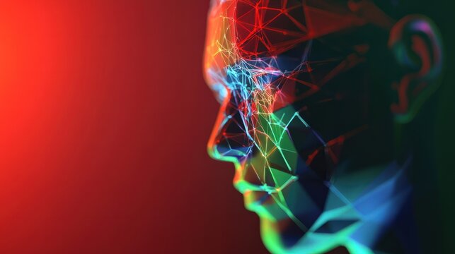 Cybersecurity concept iot attacks on foreground screen, hacker silhouette hidden with low poly style mask. Vulnerability and attack on colored code editor. Text in English, English text