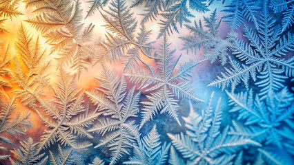 Frost texture background beautiful colors