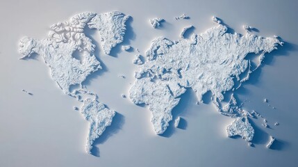 Digital world map - global data monitoring background