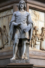 Monument to Leonardo. Milan
