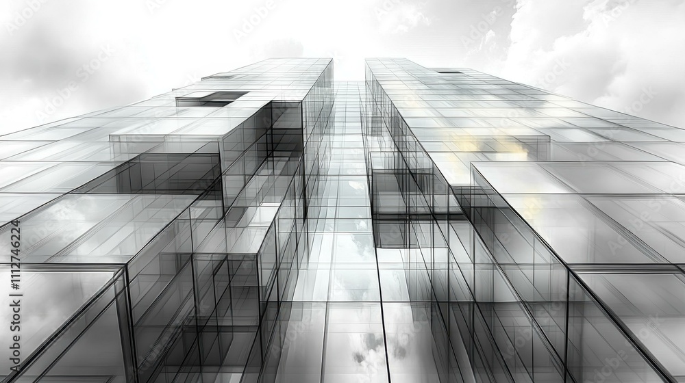 Aufkleber architecture abstract image structural art abstract image one main object high quality very detailed