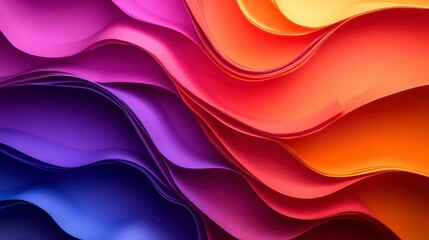 Layered Paper Art with Vibrant Colors and Dynamic Shapes. Stunning Abstract Design