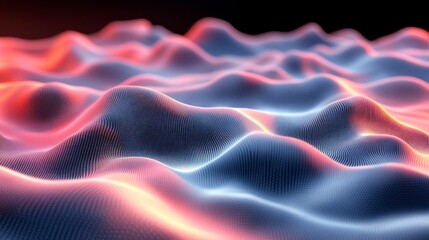 Abstract Digital Waves: A Colorful Representation of Data