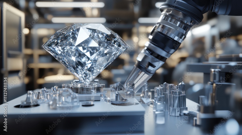 Aufkleber precision engineering: a robotic arm at work in a fully automated facility