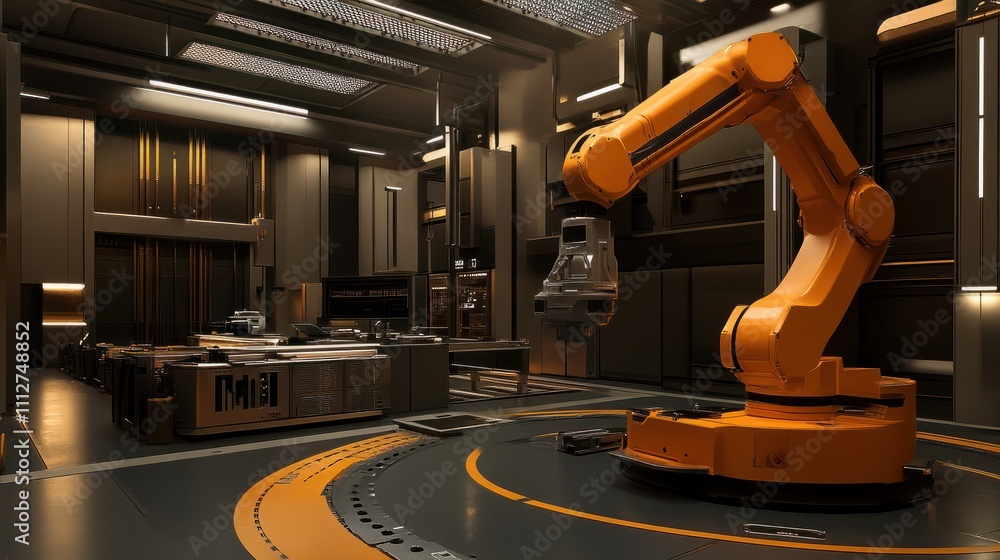 Aufkleber precision engineering: a robotic arm at work in a fully automated facility