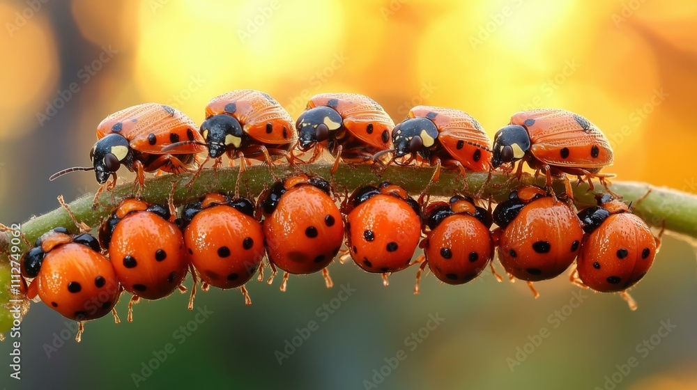 Poster insect close-up busy workers abstract image one main object high quality very detailed