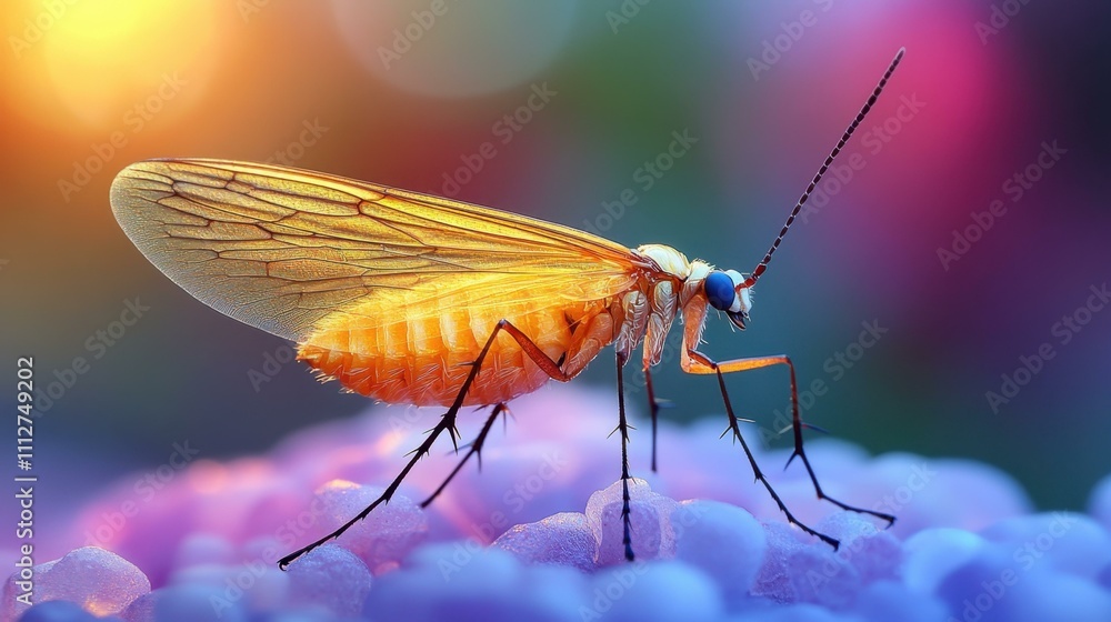 Poster insect close-up macro photography abstract image one main object high quality very detailed