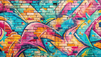 Obraz premium Graffiti overlay texture background beautiful colors