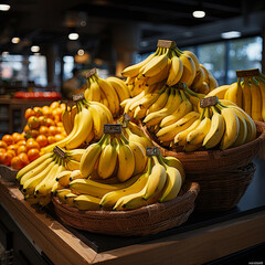 Fresh and Vibrant: Banana on Table Brings Raw Fruit Concept to Life