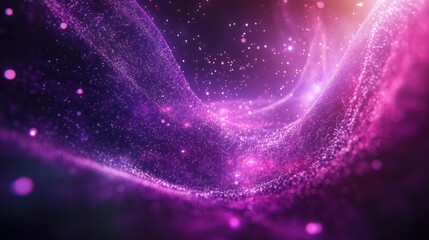 Obraz premium Technology Digital Data Abstract Background, Data Analysis and Access to Digital Data, Digital Cyberspace with Particles and Digital Data Network Connections, 3D Rendering