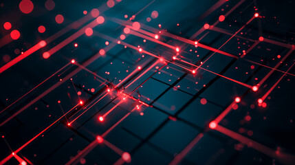 Abstract Technology Background: Innovative Concepts in Modern AI Communication and Digital Network Technology