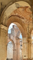 Fototapeta premium old church from the 1500's in Latin America in ruins