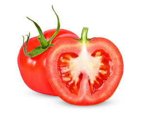 Tomato isolated on the white background