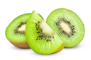 kiwi fruit isolated on white background