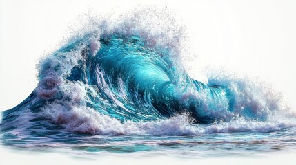 Obraz premium Stunning Ocean Wave Art: A Powerful Display of Nature's Fury