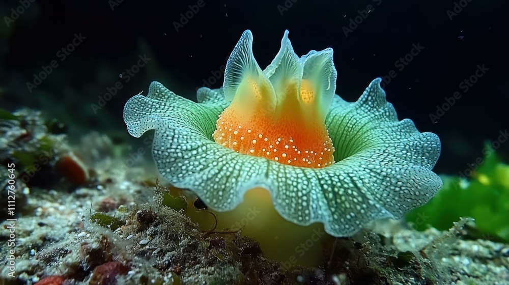 Poster magic of macro world image nature's creativity abstract image one main object high quality very deta