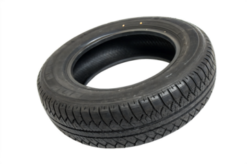 pold rubber tire isolated on white  background.AI GENERATED