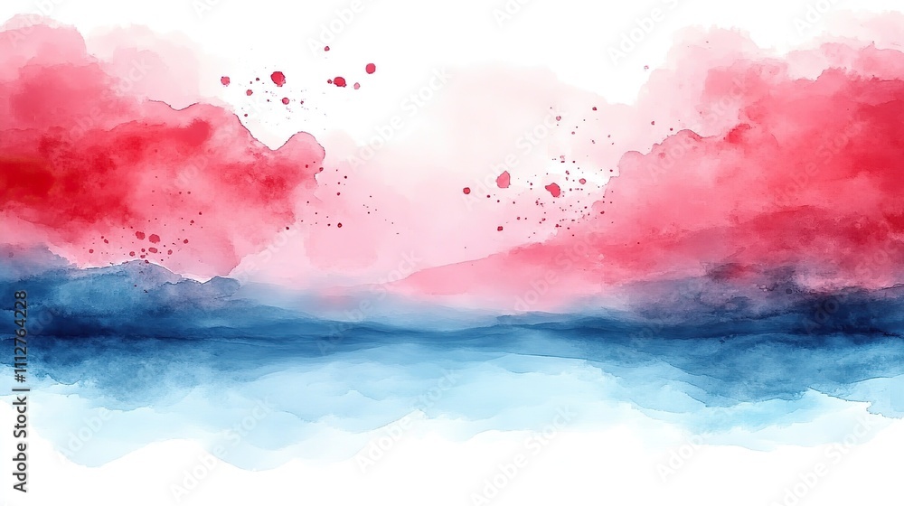 Poster abstract watercolor background in pastel color frame presentation design template style colorful background with empty space for tex