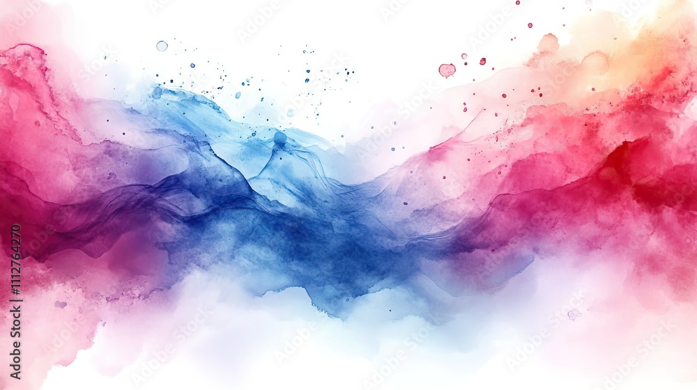 Aufkleber abstract watercolor background in pastel color frame presentation design template style colorful background with empty space for tex
