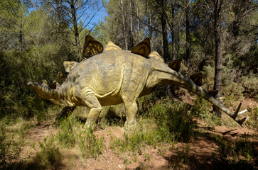 Stegosaure armatus, Reptile à toit, Musée Parc des Dinosaures, 34140, Mèze, Hérault, France © JAG IMAGES