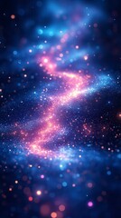 Fototapeta premium Stunning Abstract Cosmic Background with Glowing Particles