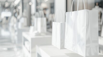 Shopping bags. Shopping sale. Generated by ai