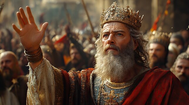 biblical scene king david