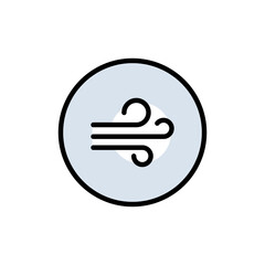 Air Conditioning color icon. Heating, ventilation and cooling systems for indoor climate control. Fans, vents and temperature regulation equipment.