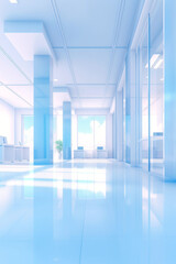 blurry windows of a modern building Generative AI