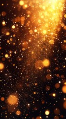 Stunning Golden Bokeh Background for Elegant Design Projects