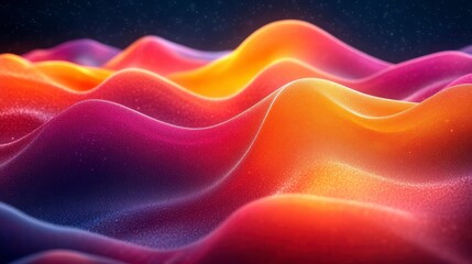 Obraz premium Abstract Colorful Digital Art with Fluid Wave Patterns