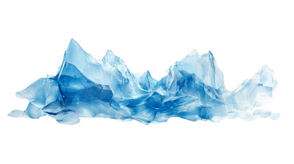 Icebergs transparent background