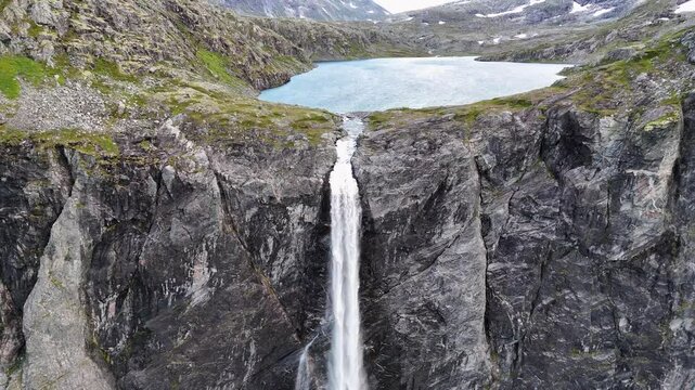The Mardalsfossen Waterfall of West Norway