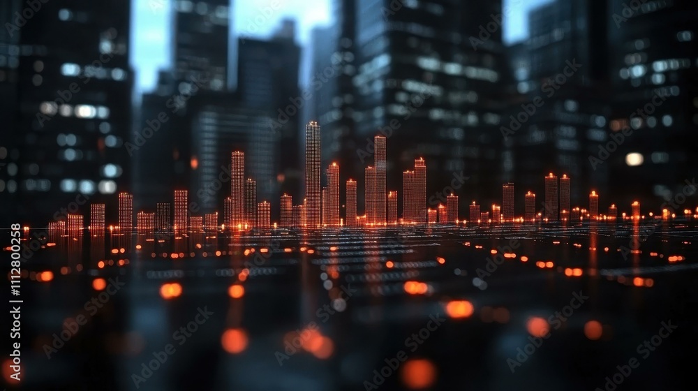 Poster graph diagram image business vision abstract image one main object high quality very detailed