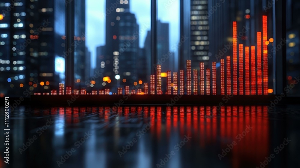Poster graph diagram image corporate innovation abstract image one main object high quality very detailed
