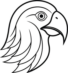 Obraz premium Silhouette Vector Illustration | Animal Head Mascot Logo Design