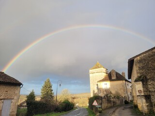 Liorac-sur-Louyre, P&eacute;rigord pourpre, Dordogne, France, Europe