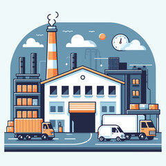 warehouse vector