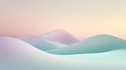 Pastel Mountains - Abstract Landscape Art