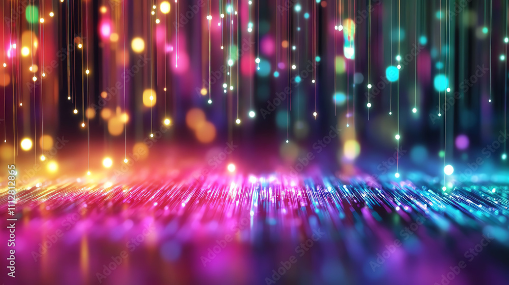 Aufkleber vibrant abstract background with colorful light streaks and dynamic visual effects.
