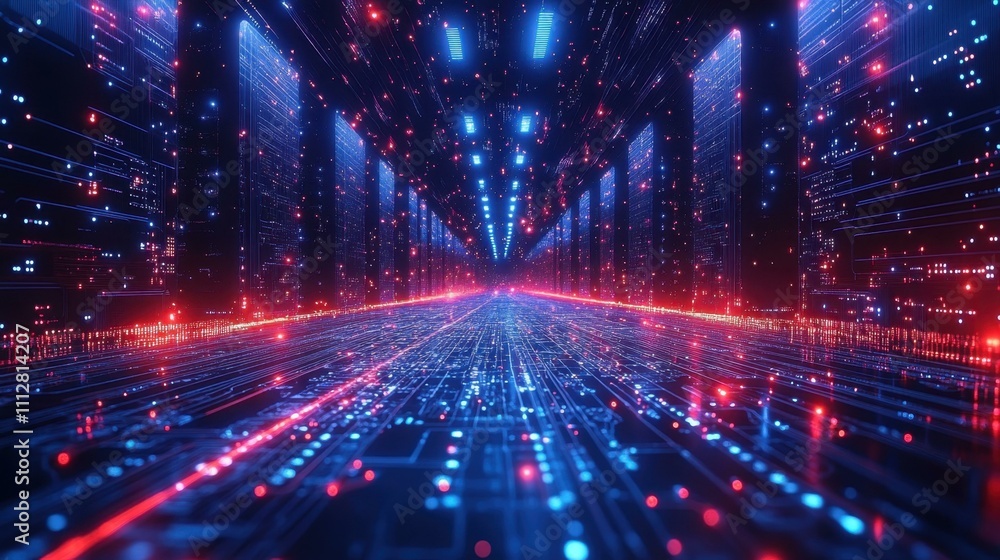 Poster cpu and microcircuits image tech abstraction abstract image one main object high quality very detail