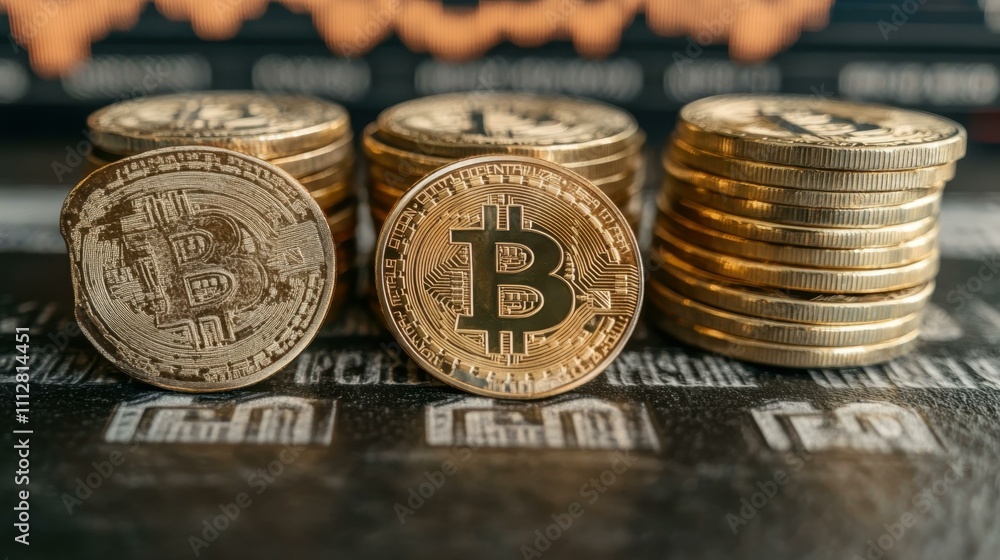 Poster cryptocurrency concepts digital assets one main object high quality very detailed professional image