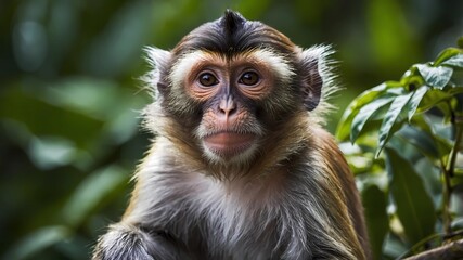 portrait of a macaque