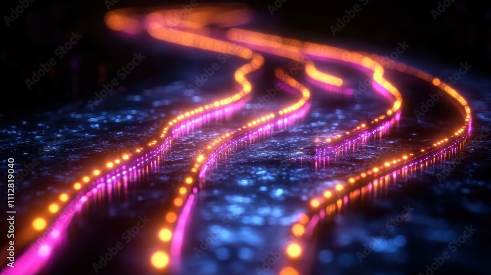 Poster technologies abstract image innovative solutions abstract image one main object high quality very de