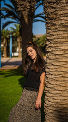 młoda dziewczyna palma maroko afryka hawaje  © Tymoteusz